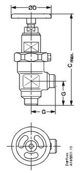 148B5020 Danfoss Shut-off valve, SVA-S 6 - automation24h