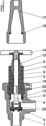 148B5021 Danfoss Shut-off valve, SVA-S 6 - automation24h