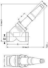 148B5731 Danfoss Shut-off valve, SVA-S 50 - Invertwell - Convertwell Oy Ab