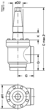 148B6021 Danfoss Shut-off valve, SVA-S 100 - automation24h