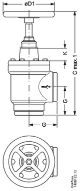 148B6220 Danfoss Shut-off valve, SVA-S 150 - Invertwell - Convertwell Oy Ab