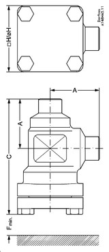 148B5244 Danfoss Strainer housing, FIA 15 - automation24h