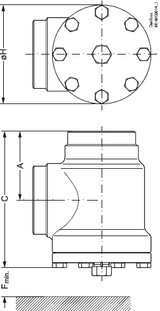 148B6008 Danfoss Strainer housing, FIA 100 - Invertwell - Convertwell Oy Ab