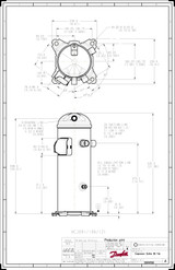 121L3121 Danfoss Scroll compressor, HCJ106T4LC8 - automation24h