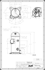 120G0149 Danfoss Scroll compressor, Inverter, VZH052CGANB - automation24h