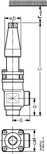 148B5208 Danfoss Check & stop valve, SCA-X 15 - Invertwell - Convertwell Oy Ab