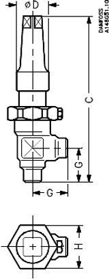 148B5102 Danfoss Hand operated regulating valve, REG-SA 10 - automation24h
