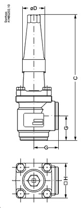 148B5726 Danfoss Hand operated regulating valve, REG-SB 50 - Invertwell - Convertwell Oy Ab