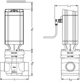 027H3012 Danfoss Motor operated valve, ICM 32-A - automation24h