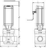 027H5001 Danfoss Motor operated valve, ICM 50-B - automation24h