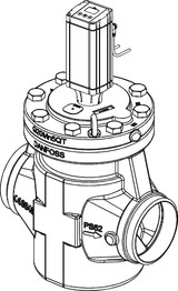 027H7150 Danfoss Motor operated valve, ICM 125 - automation24h