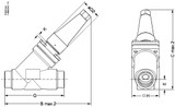 148B5411 Danfoss Shut-off valve, SVA-S 25 - automation24h