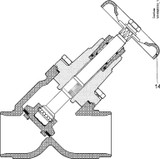 148B5810 Danfoss Shut-off valve, SVA-S 65 - automation24h