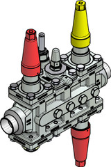 027L4016 Danfoss Valve station, ICF 25-6-1RB - automation24h