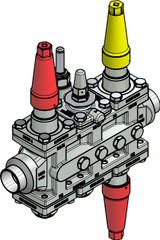 027L4034 Danfoss Valve station, ICF 25-6-3RB - Invertwell - Convertwell Oy Ab