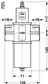 003F1240 Danfoss Pressure operated water valve, WVFX 40 - Invertwell - Convertwell Oy Ab