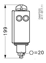 017-500266 Danfoss Pressure switch, RT1A - automation24h