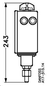 017L001666 Danfoss Pressure switch, RT1AL - Invertwell - Convertwell Oy Ab