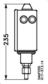 017L004066 Danfoss Pressure switch, RT5AL - Invertwell - Convertwell Oy Ab