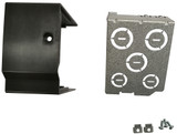 NEMA 1 conversion kit contains bottom cover, metal plate, U-terminals and screws.  For each frame size, there is one relative NEMA 1 conversion kit.