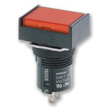 A165LAG OMRON PUSHBUTTON SQUARE GREEN IP65