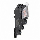 G2RVST701DC24 OMRON Slimline relay 6 mm incl. socket, SPDT, 6 A,Screw terminals, 24 VDC, test switch