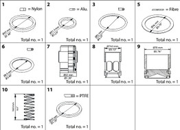 148B6164 Danfoss Overhaul kit, SCA 80 - Invertwell - Convertwell Oy Ab