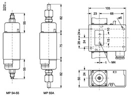 060B017566 Danfoss Differential pressure switch, MP55A - Invertwell - Convertwell Oy Ab