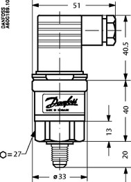 060G3631 Danfoss Pressure transmitter, AKS 3000 - Invertwell - Convertwell Oy Ab