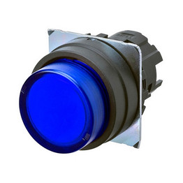 A22NZBPMTAA OMRON Pushbutton A22NZ 22mm, bezel plasticPROJECTED, MOMENTARY, CAP COLOR Transpar ent BLUE, LIGHTED