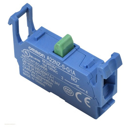 A22NZSG1A OMRON Pushbutton A22NZ, Contact Block SPST-NO (bluPushbutton A22NZ, Contact Block SPST-NO (blue)