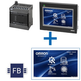 CP2EWSWSTARTERKIT OMRON CP2E-N14+NB7+SW KITIncludes: CP2E-N14DR-D (8x 24VDC inputs,6x relay outputs 2A) , NB7W-TW01B (7-inch HMI with ethernet connectivity) , S8VKC-12024 PSU, 1 x 2m Ethernet cable, CX-One Lite Edition Software