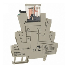 G2RVSL700ACDC48 OMRON RELAY & SOCKET, 6 A CONTACTS,RISING BOX TERMINALS, 48 VAC/DC