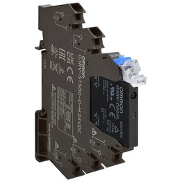 G3RVST500DACDC24 OMRON Slimline SSR 6 mm, incl. socket, DC output MOSFET, 3 A, Push-in terminals, 24 VAC/DC
