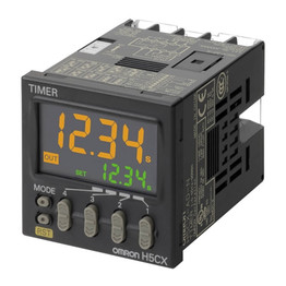 H5CXL8EDN OMRON TIMER PLUGIN 8PIN 1/16DN IP66, 4PRESET & 4 ACTUAL TIME DIGITS, 0.01S TO 9999H, SPDT 5A RELAY OUTPUT, 12-24VDC/24V AC.