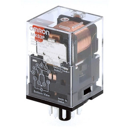 MKS3P524VDC OMRON Relay Plug-In 11-Pin 3PDT 10A 24VDC MechIndicator (376357) MKS3P-5 24VDC