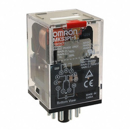 MKS3PI5AC12BYOMZ OMRON 11PIN PLUG IN RELAY MECHANICAL INDICATOR