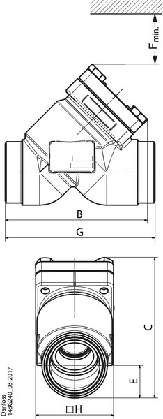 148B5637 Danfoss Check valve, CHV-X 40 - automation24h