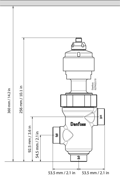 027H7244 Danfoss Electric regulating valve, CTR 20 - automation24h