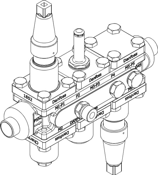 027L3424 Danfoss Valve station, ICF 20-6-90 - automation24h