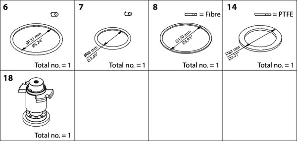 027H7135 Danfoss Repair Kit, ICM 100 - automation24h