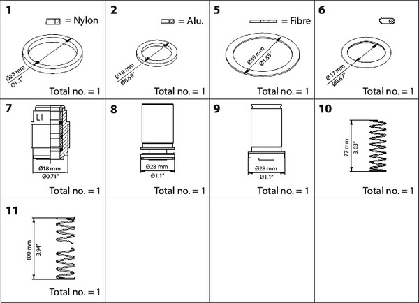 148B6160 Danfoss Overhaul kit, SCA 15-20 - automation24h