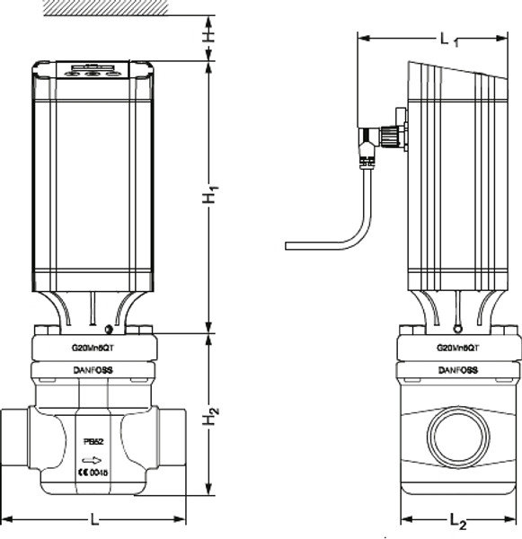 027H2000 Danfoss Motor operated valve, ICM 25-A - automation24h