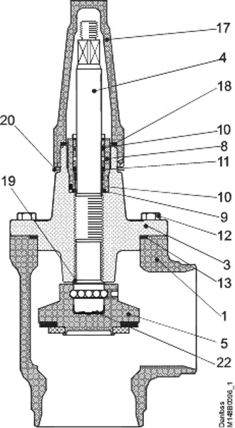 148B6032 Danfoss Shut-off valve, SVA-S SS 100 - automation24h