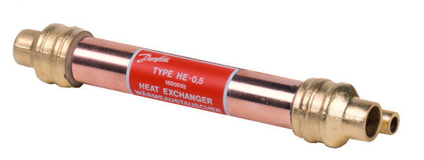 015D0002 Danfoss Tube-in-tube heat exchanger, HE 0.5 - automation24h