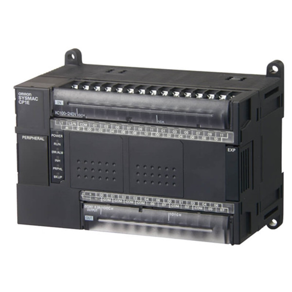 CP1EE40DRA OMRON PLC CPU 100-240VAC SUPPLY 24 X24VDC INPUTS 16 X RELAY OUTPUTS 2A 2K STEPS PROGRAM MEMORY 2K WORDS DATA MEMORY