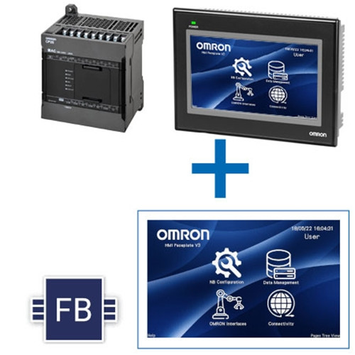 CP2EWSWSTARTERKIT OMRON CP2E-N14+NB7+SW KITIncludes: CP2E-N14DR-D (8x 24VDC inputs,6x relay outputs 2A) , NB7W-TW01B (7-inch HMI with ethernet connectivity) , S8VKC-12024 PSU, 1 x 2m Ethernet cable, CX-One Lite Edition Software