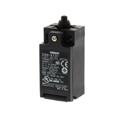 D4N2B31 OMRON Limit switch, Top plunger, 2NC (slow-action)