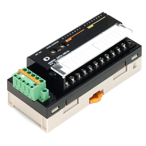 DRT2MD161 OMRON SCREW TERMINAL BLOCK 0.5 A 24 VDC PNPDeviceNet digital I/O unit, 8 x inputs a nd 8 x outputs