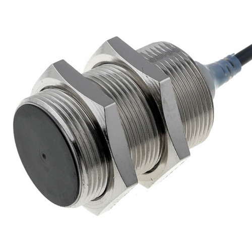 E2AM30KS15WPC1 OMRON Proximity sensor, inductive, brass-nickel,short body, M30, shielded, 15 mm, DC, 3-wire, NPN-NO, 5 m prewired